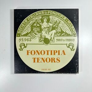 Fonotipia Tenors Volume One Societa Italiana di Fonotipia Milano Vinyl Record LP